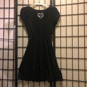 Hillard and Hansen Casual Short Sleeve New Black Dress Size Small